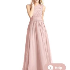 Azazie Dusty Rose One Strap Bridesmaid Dress